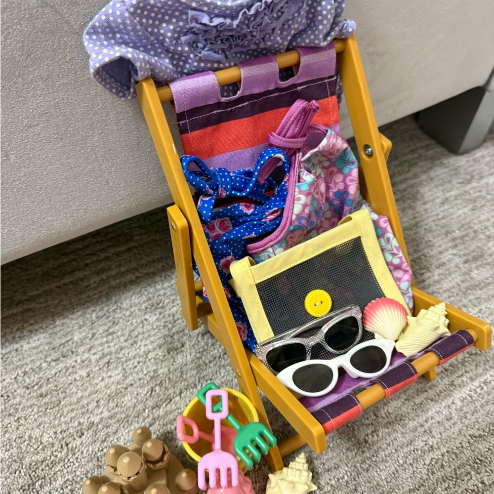 Colorful Beach Toy Set for American Girl Doll